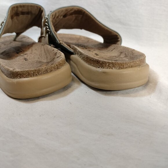 Birkenstock Leather Thong Sandals with silver charms - Picture 4 of 7